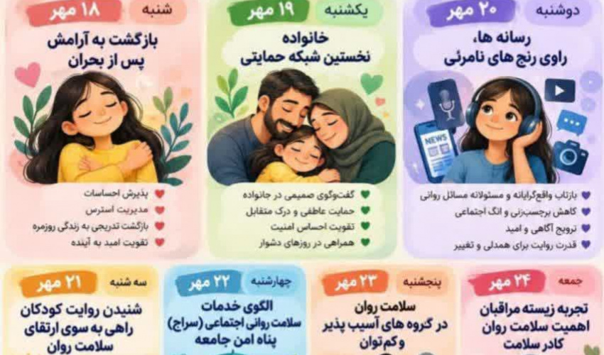 هفته سلامت روان | ۱۸ تا ۲۴ مهرماه