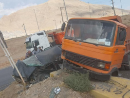 برخورد پراید و خاور در محور پل دوآب به توره با ۵ مصدوم