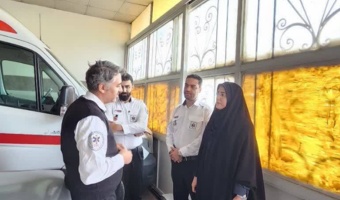 بازدید و ارزیابی وضعیت پایگاه‌های اورژانس ۱۱۱۵ محور اراک - قم