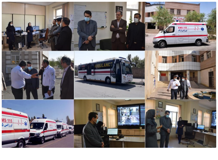 بازدید سرزده سرپرست دانشگاه از مرکز اورژانس پیش بیمارستانی و مدیریت حوادث استان