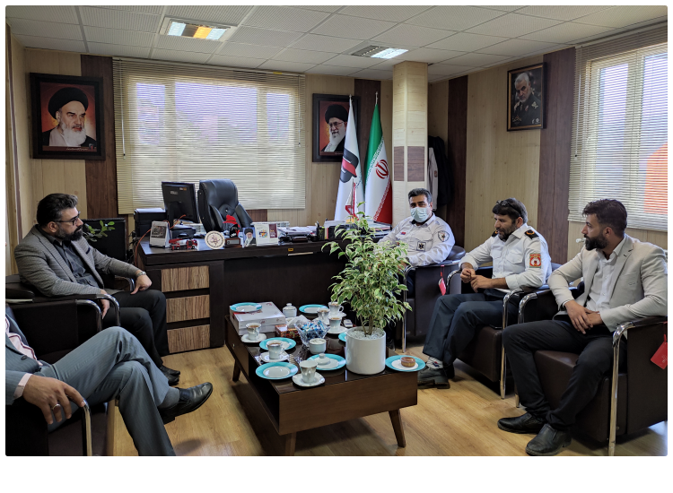 بازدید از سازمان آتش نشانی و خدمات ایمنی به مناسبت هفتم مهرماه ( روز ایمنی و آتش نشانی )