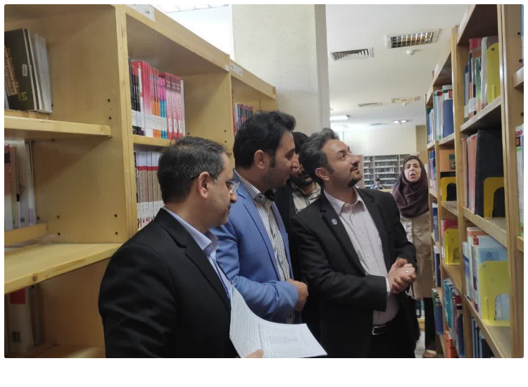 بازدید دکتر نوری معاون آموزش و اعتباربخشی سازمان اورژانس کشور از کتابخانه مرکزی دانشکده پرستاری اراک