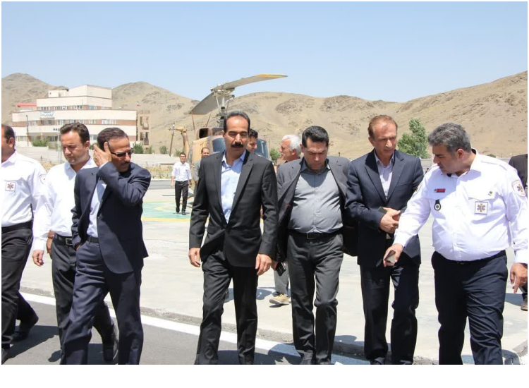 بازدید از محل احداث فاز دوم اورژانس هوایی شهید منصور وطن پور