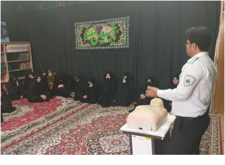 برگزاری دوره آموزشی احیاء پایه ویژه اتباع غیر ایرانی حضرت خدیجه (س) شهرستان آشتیان