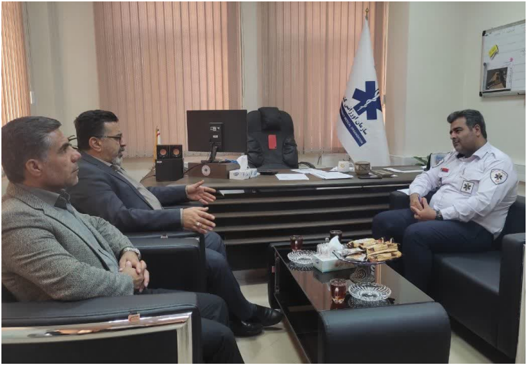 دیدار مدیر کل سازمان پزشکی قانونی با ریاست اورژانس پیش بیمارستانی استان مرکزی