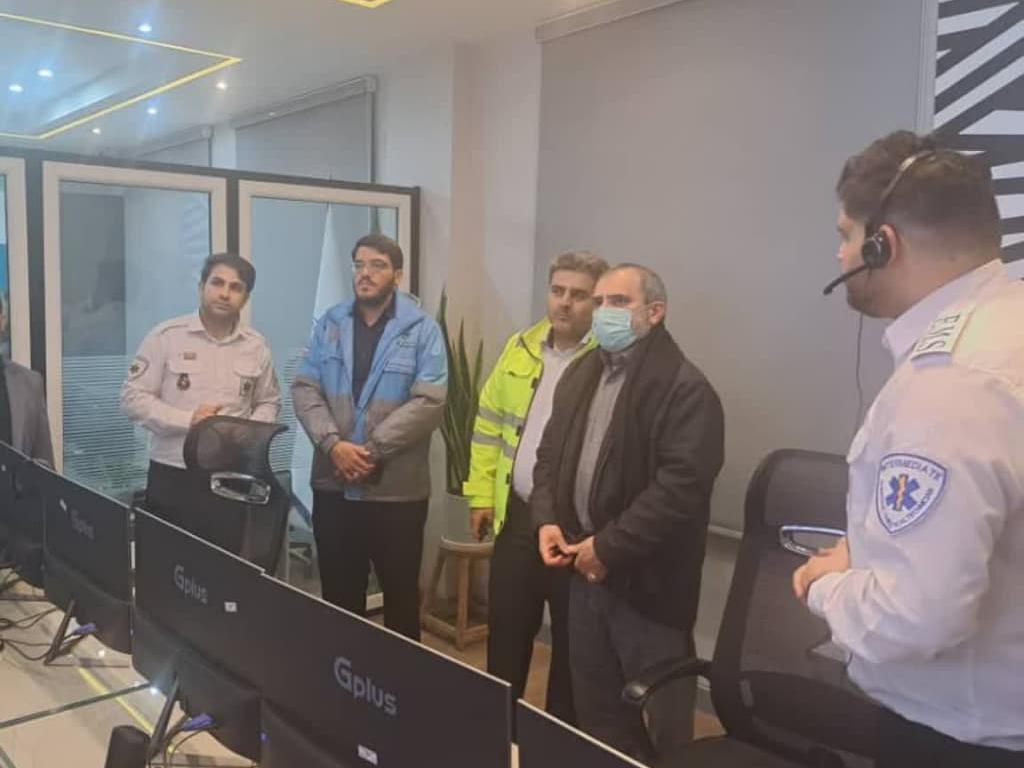 بازدید استاندار مرکزی از مرکز فوریت های پزشکی استان مرکزی