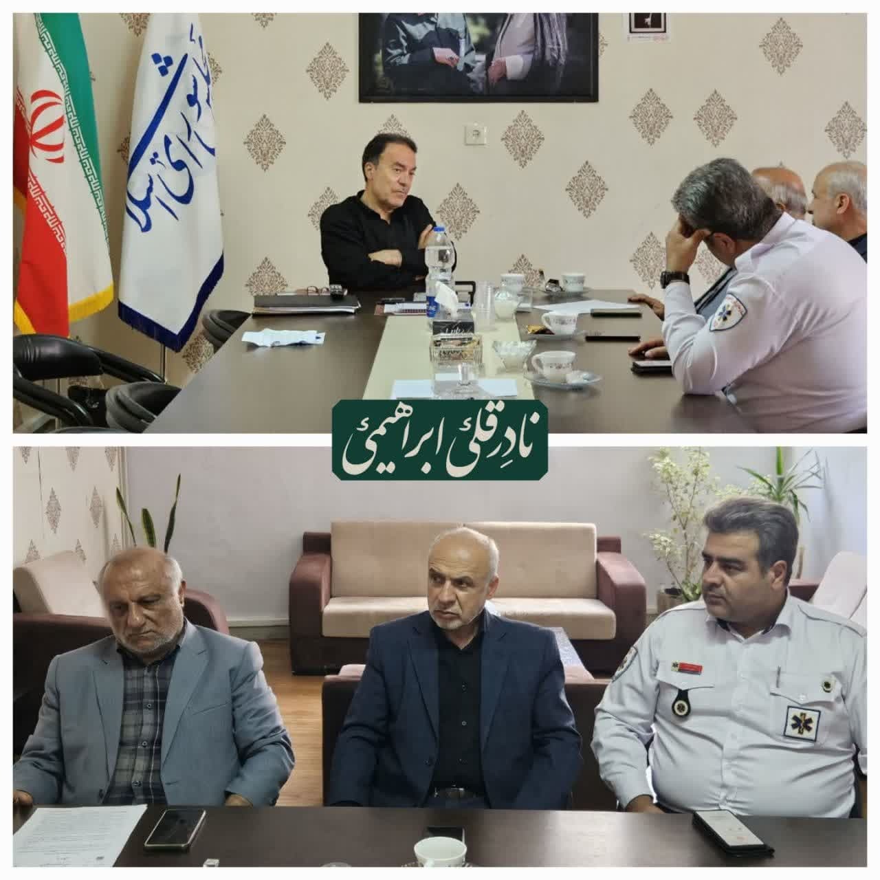 جلسه نماینده مجلس شورای اسلامی کلانشهر اراک با اعضای مجمع خیرین اورژانس استان مرکزی