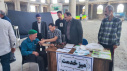 برپایی میز خدمت شبکه بهداشت و درمان خنداب در مراسم نمازجمعه شهرستان