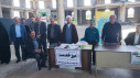 برپایی میز خدمت شبکه بهداشت و درمان خنداب در مراسم نمازجمعه شهرستان