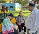 برپایی ایستگاه سلامت در جاده سلامت محلات به مناسبت هفته سالمند