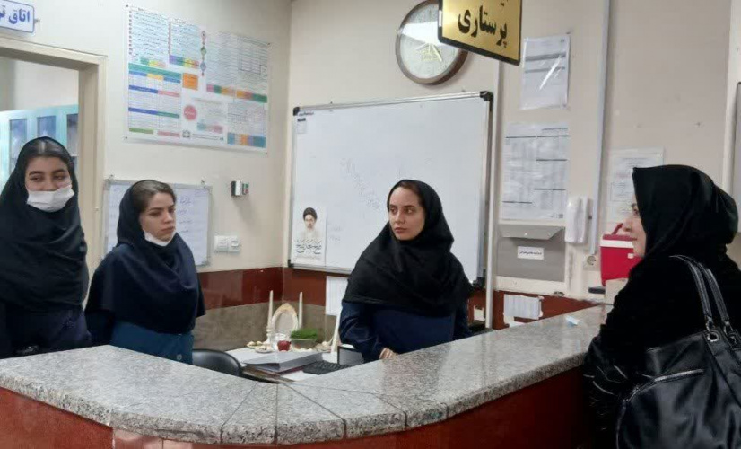 بازدید رئیس اداره پرستاری دانشگاه از بیمارستان مهر خنداب