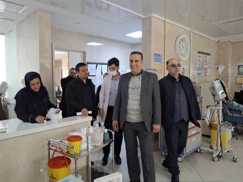 بازدید رییس دانشگاه علوم پزشکی اراک از بیمارستان والفجر