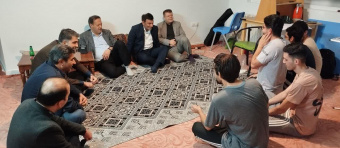 دیدار مسئولان دانشگاه علوم پزشکی اراک با دانشجویان خوابگاه شهید آرمان علی‌وردی به مناسبت روز دانشجو