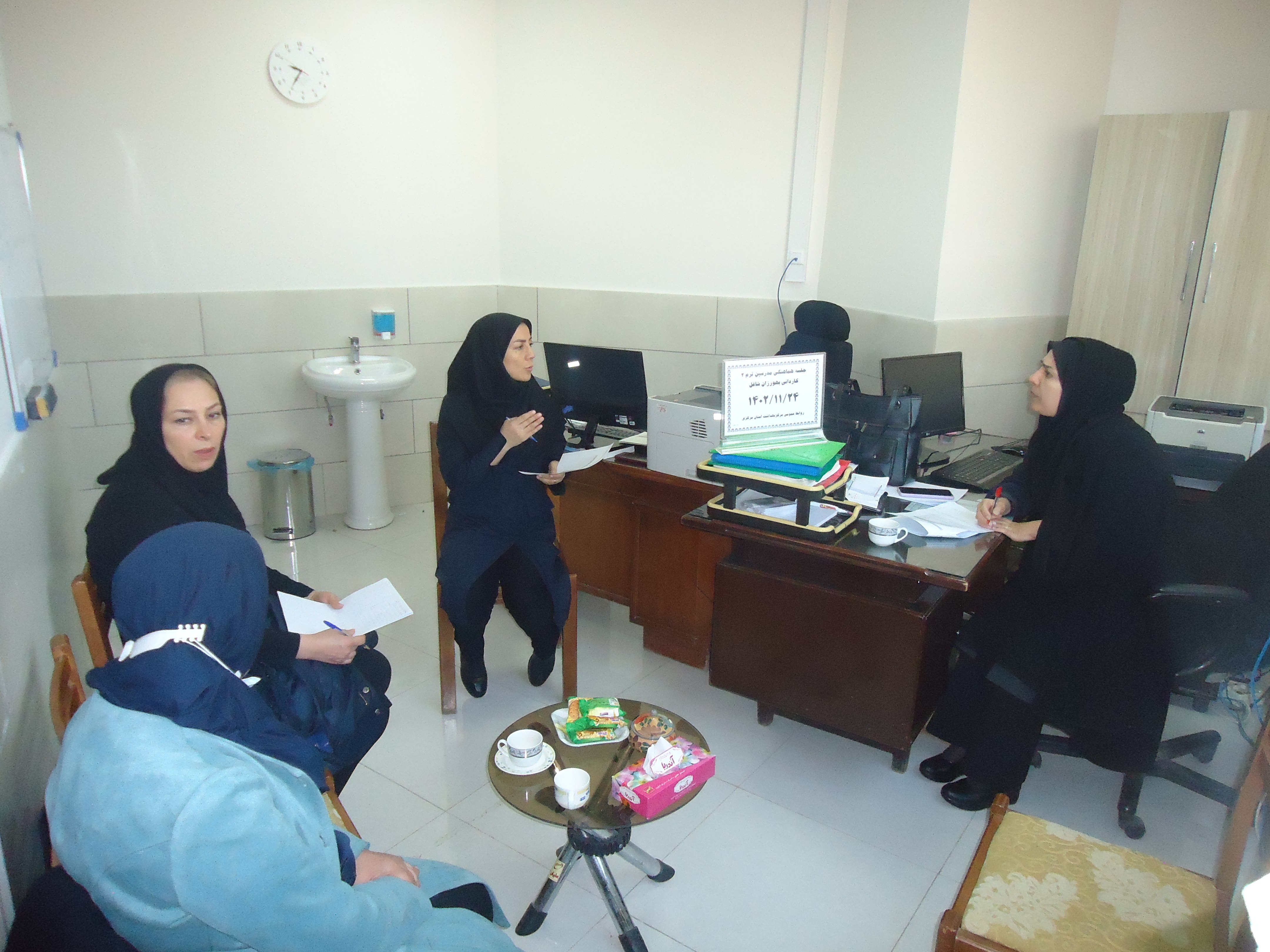 برگزاری جلسه هماهنگی مدرسین ترم ۲ کاردانی بهورزان شاغل