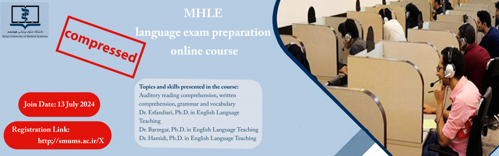 The beginning of registration for the third period of MHLE language exam preparation classes