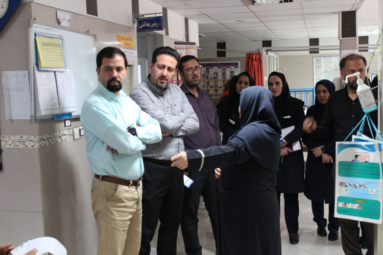بازدید تیم واک راند مدیریتی ایمنی بیمار از بخش اورژانس بیمارستان امیرکبیر