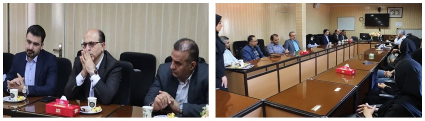 تجلیل رئیس دانشگاه علوم پزشکی اراک و رئیس مرکز آموزشی درمانی امیرکبیر از اساتید بیمارستان امیرکبیر به مناسب روز معلم و استاد