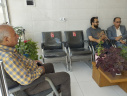 جلسه رئیس مرکز بهداشت شهرستان اراک با خیر جهت تامین زمین و اعتبار ساخت مرکز خدمات جامع سلامت مهردشت ( گاو خانه)