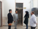 بازدید  حسینی زاده امور عمومی مرکز بهداشت به همراه کارشناس کارگزینی