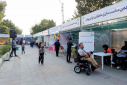 حضور تیم سلامت مرکزبهداشت در نمایشگاه توانمندی ها و دستاوردهای تشکل های مردم نهاد استان مرکزی