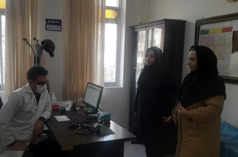 بازدید و پایش کارشناسان بهداشت محیط و  حرفه‌ای مرکز بهداشت شهرستان اراک