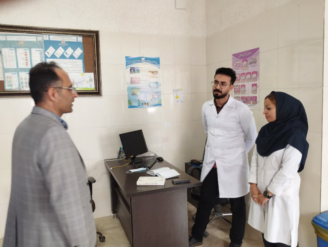 بازدید سرپرست امور عمومی مرکز بهداشت شهرستان اراک از مرکز جامع سلامت داود آباد