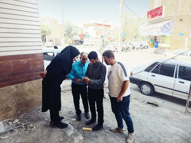 بازید میدانی رییس مرکز بهداشت شهرستان اراک از پروژه های عمرانی
