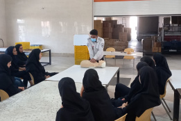 برگزاری کارگاه آموزشی احیای قلبی و ریوی ویژه پرسنل شرکت راشا گستر ایرانیان شهرستان آشتیان