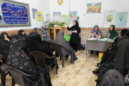 جلسه آموزشی با موضوع تغذیه سالم و محدودیت در مصرف قند و شکر و نمک