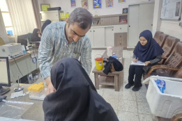 اجرای برنامه مراقبت ادغام یافته دیابت و فشارخون بالا و اختلالات چربی خون  در آموزشگاه محمد رسول الله شهرستان آشتیان