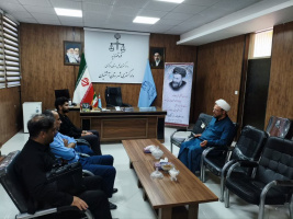 دیدار مدیر شبکه بهداشت آشتیان با رئیس دادگستری شهرستان به مناسبت هفته قوه قضائیه