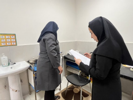 انجام پایش تخصصی در خانه بهداشت فیض‌آباد
