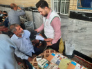 برپایی ایستگاه سلامت بسیج جامعه پزشکی شهرستان و سنجش فشارخون و قندخون به مناسبت هفته دفاع مقدس در مصلی شهرستان آشتیان
