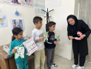 برگزاری برنامه آموزش دهان و دندان به مناسبت هفته سلامت در خانه بهداشت نوده