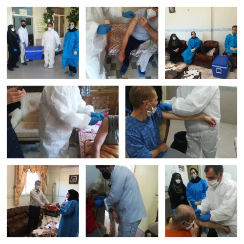 تزریق واکسن آنفلوانزا به سالمندان مرکز نگهداری آشتیان