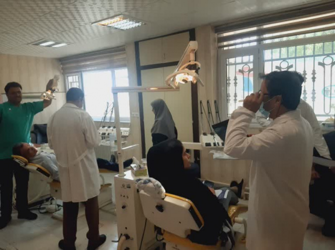 حضور دندانپزشکان خیر درمرکز جامع سلامت شهید کاشفی