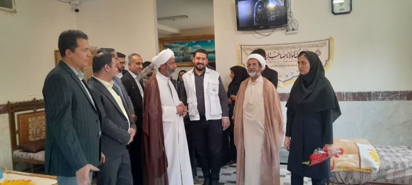 بازدید از مرکز نگهداری سالمندان چهارده معصوم شهرستان آشتیان به مناسبت روز سالمند