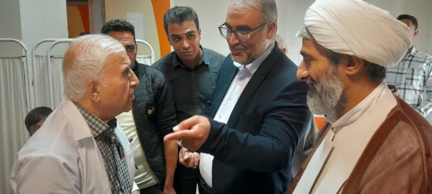 دیدار فرماندار و امام جمعه شهرستان آشتیان با  رئیس مجمع خیرین سلامت