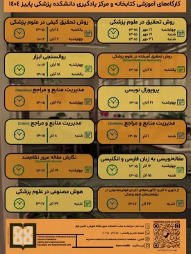 کارگاه‌های آموزشی سال ۱۴۰۴