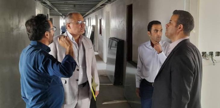 بازدید نماینده دفتر منابع فیزیکی وزارت بهداشت از پروژه بیمارستان درحال ساخت حضرت ولیعصر عج