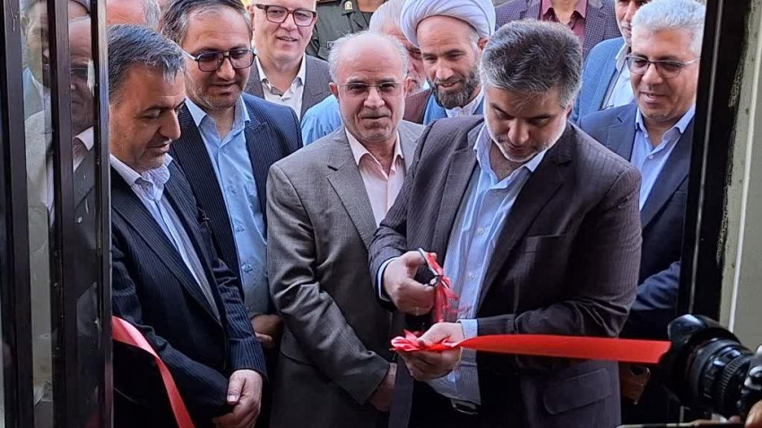 افتتاح پروژه زیست پزشک  شبکه بهداشت خنداب در هفته دولت