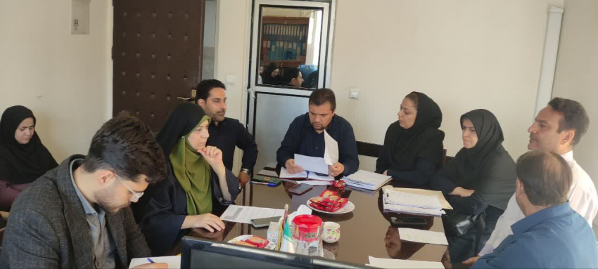جلسه بررسی وضعیت نیروی انسانی مجموعه شبکه بهداشت شهرستان تفرش