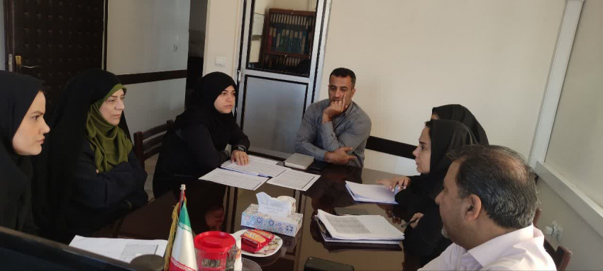 جلسه بررسی وضعیت نیروی انسانی بیمارستان حضرت ولیعصر (عج)