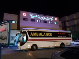 انتقال انبوه بیماران کرونا مثبت توسط اتوبوس آمبولانس اورژانس استان مرکزی از بیمارستان امیرالمومنین (ع) به بیمارستان های خوانساری و حضرت ولیعصر (عج) بدلیل تکمیل ظرفیت تخت های بیمارستان