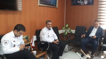 دیدار رئیس اورژانس پیش‌بیمارستانی استان مرکزی با فرماندار شهرستان اراک