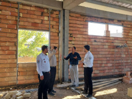 بازدید سرپرست اورژانس پیش‌بیمارستانی استان مرکزی از پروژه ساخت پایگاه اورژانس خنجین