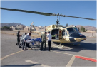 تلاش برای نجات جان کودک ۵ ساله محلاتی با پرواز بالگرد اورژانس هوایی استان مرکزی