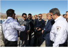 بازدید رئیس دانشگاه علوم پزشکی اراک و معاون عملیات پایگاه چهارم هوا نیروز اصفهان از جانمایی احداث پد بالگرد اورژانس شهر جاورسیان