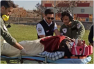 پرواز بالگرد اورژانس هوایی استان مرکزی برای انتقال بیمار دچار سکته قلبی خندابی