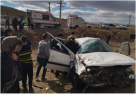 سانحه ترافیکی واژگونی خودرو پژو پارس یک فوتی و چهار مصدوم برجای گذاشت